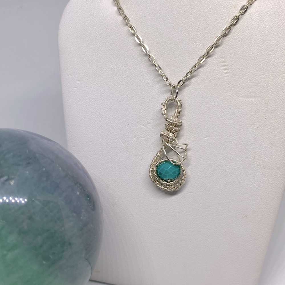 Wire wrapped necklace